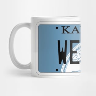 Kansas Weber Grill Vanity License Plate Mug